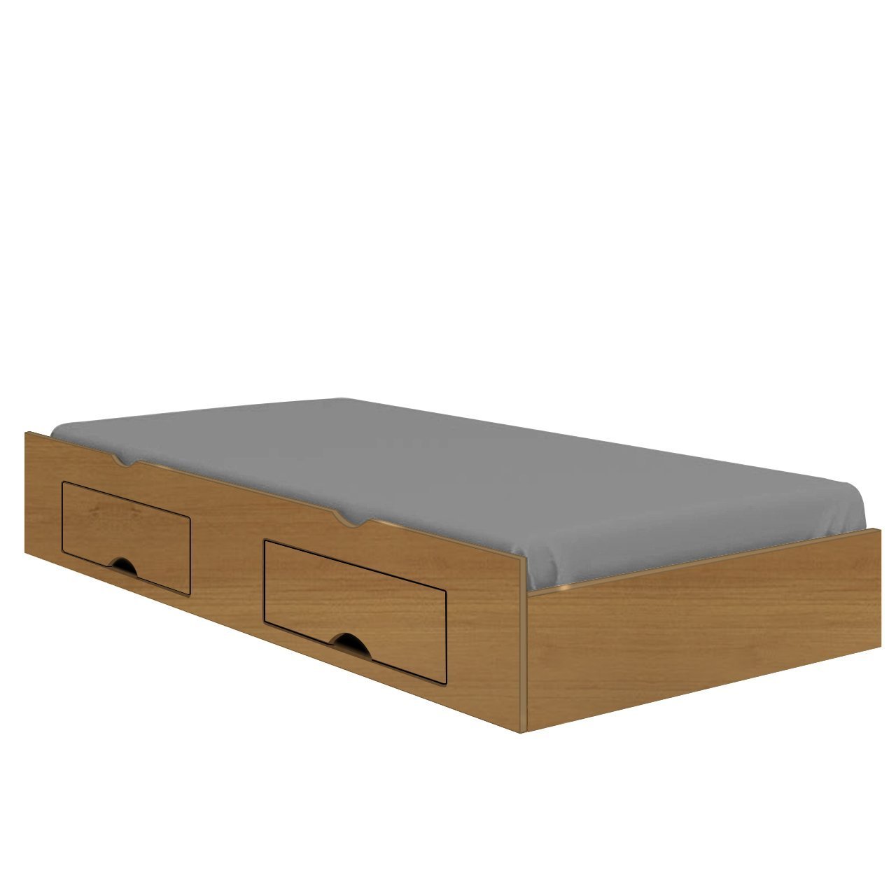 Cama Box Auxiliar com 02 Gavetas D'Doro Móveis - CINAMOMO D'DORO MÓVEIS - 1