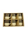 Ver imagem 4 de Conjunto 6 Xícaras de Café em Cerâmica Marrom 100ml Es0002 Btc