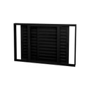 Ver imagem 2 de Janela Veneziana Abertura Dupla 3 Folha Vidro Liso 100x200cm Espresso Esquadrias