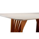 Ver imagem 4 de Mesa de Jantar 8 Lugares Cannes 200cm X 105cm Base em Madeira Maciça Tampo Off White