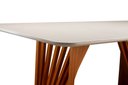 Ver imagem 4 de Mesa de Jantar 8 Lugares Cannes 200cm X 105cm Base em Madeira Maciça Tampo Off White