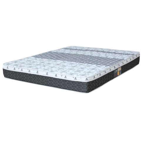 Colchão Casal King Mola Class Bonnel New Euro 193x203x25cm Branco/cinza - Castor