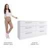 Cômoda Madesa Laura com 6 Gavetas - Branco - 5