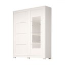 Ver imagem 2 de Guarda-roupa Casal Helena 2 Portas 2 Gavetas com Espelho 100% Mdf Branco - Acp Móveis
