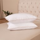 Ver imagem 2 de Kit 2 Fronhas Linea 50cm X 70cm Micropercal 200 Fios - Bege - 100% Poliéster