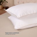 Ver imagem 3 de Kit 2 Fronhas Linea 50cm X 70cm Micropercal 200 Fios - Bege - 100% Poliéster