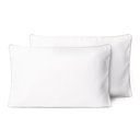 Ver imagem 1 de Kit 2 Fronhas Linea 50cm X 70cm Micropercal 200 Fios - Bege - 100% Poliéster