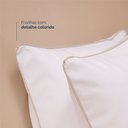 Ver imagem 4 de Kit 2 Fronhas Linea 50cm X 70cm Micropercal 200 Fios - Bege - 100% Poliéster