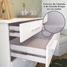 Quarto de Bebê Completo com Guarda Roupa, Cômoda e Berço 100% MDF Jolie Retrô Espresso Móveis - 14
