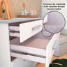 Quarto de Bebê Completo com Guarda Roupa, Cômoda e Berço 100% MDF Jolie Retrô  - 14