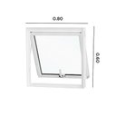 Ver imagem 3 de Janela Maxim-ar Abertura Central Premium 1 Folha Vidro Mini Boreal 60x80cm CRV Portas e Janelas