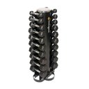 Ver imagem 1 de Kit 10 Halteres Emborrachados Hexagonal 1 a 10 Kg (total 110 Kg) - Wellness - Wk089 Wk089