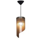 Ver imagem 2 de Lustre Luminária Pendente de Madeira Mdf Mod. Pena