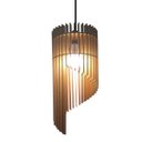 Ver imagem 1 de Lustre Luminária Pendente de Madeira Mdf Mod. Pena