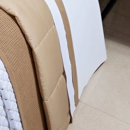 Roupa de Cama Casal Queen Laisa 400 Fios Egípcio 100% Algodão 04 Peças - Dourado - 2