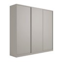 Ver imagem 1 de Guarda Roupa Casal 3 Portas de Correr 6 Gavetas 260cm Mdf Cor:grigio