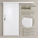 Ver imagem 6 de Porta de Correr Madeira 210x60 Branco Prime Kit Completo Trilho Fechadura