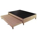 Ver imagem 1 de Cama Box Casal com Auxiliar Espuma Sintético Bege 62x138x188