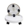 Suporte para Vaso de Planta com Rodinhas 40cm Reforçado 50kg Branco - 1