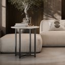 Ver imagem 2 de Mesa Lateral Redonda para Sala - Mod.3046 Cor:off White