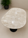 Ver imagem 4 de Mesa de Jantar Oblongo Mármore Travertino - 120x80cm