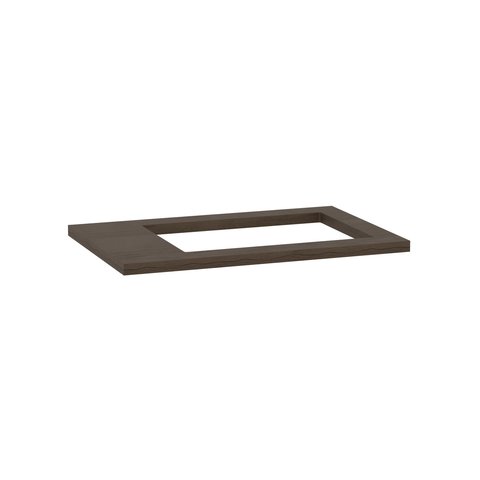 Tampo para Cooktop 4 Bocas Deslocado 80cm Cozinha Lisboa Marrom/Avelã