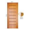 Folha de Porta em Madeira Semi Oca Hdf Frisada 181 210x80cm Mapaf - 3