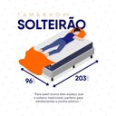 Ver imagem 5 de Conjunto Box Branco Durban Azul Espuma D28 Solteiro 96x203x57 - King House