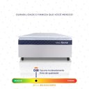 Ver imagem 4 de Conjunto Box Branco Durban Azul Espuma D28 Solteiro 96x203x57 - King House