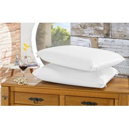 Kit 4 Capas Protetoras De Travesseiro Impermeável Zíper Antiácaro Não Faz Barulho - 2