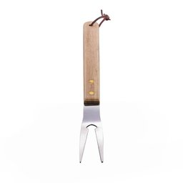 Garfo para Churrasco Aço Inox e Cabo Bambu 38 Cm Lyor - 3