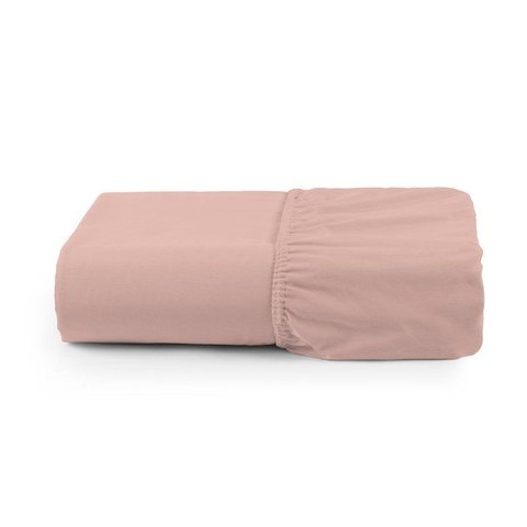 Lençol Solteiro Avulso com Elástico 180 Fios Algodão Liso:rose
