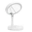 Ver imagem 2 de Espelho Luz Led Iluminador Mesa Maquiagem Portátil Aumento