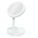 Ver imagem 1 de Espelho Luz Led Iluminador Mesa Maquiagem Portátil Aumento