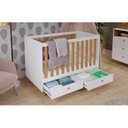 Ver imagem 2 de Quarto de Bebê com Berço e Cômoda 3 Gavetas 1 Porta Picolé Espresso Móveis