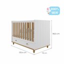 Ver imagem 4 de Quarto de Bebê com Berço e Cômoda 3 Gavetas 1 Porta Picolé Espresso Móveis