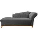 Ver imagem 2 de Kit Diva Recamier Vanessa 185cm Lado Esquerdo e 02 Poltronas Laura Suede - Amarena Móveis