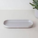 Ver imagem 7 de 12 Bandejas Ovais Decorativas 16x8cm Brancas ou Buffet Organização Aperitivo