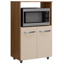 Ver imagem 1 de Balcão Multiuso para Cozinha Micro-Ondas 2 Portas Taiane Savana/Off White