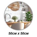 Ver imagem 6 de Espelho Redondo Decorativo de Vidro Lapidado - 50cm X 50cm Gh Papel de Parede