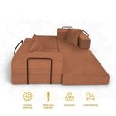 Ver imagem 6 de Sofá Cama Mold 2 Lugares Retrátil 190cm Terracota Linho Loja Sheep
