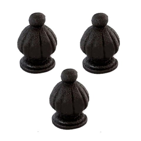 Kit 3 Pinha Ferro Fundido N13 para Grade Sacada Muro 5x3cm