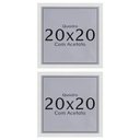 Ver imagem 2 de Kit 2 Unidades Moldura 20x20 Quadro com Acetato