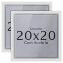 Ver imagem 1 de Kit 2 Unidades Moldura 20x20 Quadro com Acetato
