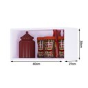 Ver imagem 5 de Kit 02 Armários Aéreo Geladeira Cozinha Andréia 60cm 01 Porta Preto - Desk Design