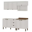Ver imagem 2 de Cozinha Completa Illuminata 8 Portas 3 Gavetas MDF 200cm Branco Genialflex Móveis