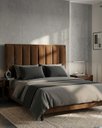 Ver imagem 5 de Cabeceira Luzzi Decor para Cama Box Viúva Tamanho 1.28 -suede Marrom