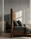 Ver imagem 3 de Cabeceira Luzzi Decor para Cama Box Viúva Tamanho 1.28 -suede Marrom