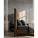 Ver imagem 3 de Cabeceira Luzzi Decor para Cama Box Viúva Tamanho 1.28 -suede Marrom