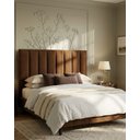 Ver imagem 4 de Cabeceira Luzzi Decor para Cama Box Viúva Tamanho 1.28 -suede Marrom